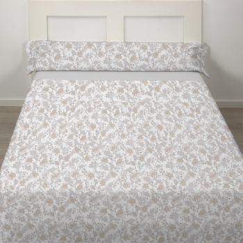 Juego de Sábanas Estampado 3 Piezas Cama 135 cm TEX HOME Estela Gris