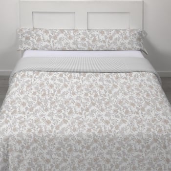 Funda Nórdica 2 Piezas Estampada Cama 105 cm TEX HOME Estela Gris