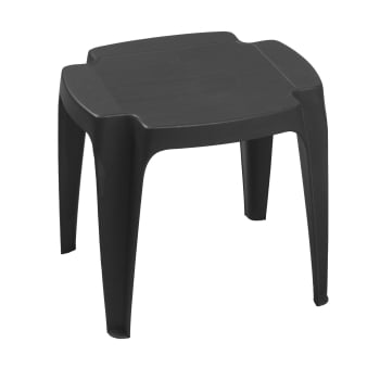 Mesita Auxiliar Apilable de Polipropileno 42x37x38 cm Siusi - Antracita