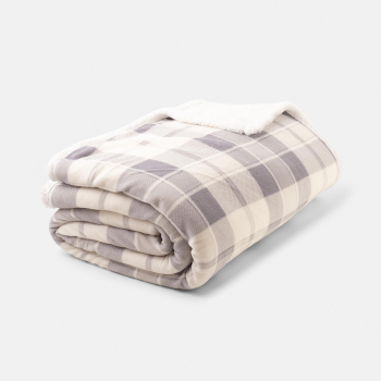 Manta Coralina Cama 90 cm TEX HOME Gris