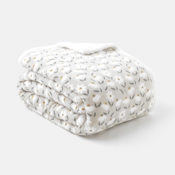 Manta Coralina Sherpa Cama 90 cm TEX HOME Verde