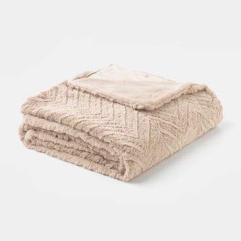 Mantas Reversible Cama 135 cm TEX HOME Beige