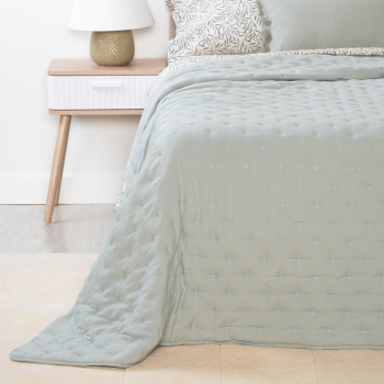 Colcha de Microfibra Cama 90 cm TEX HOME Verde