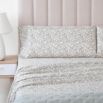 Juego de Sábanas 4 Piezas Cama 180 cm TEX HOME Broceliande Verde