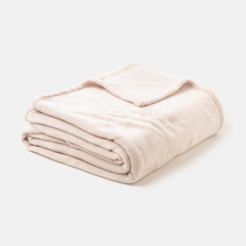 Manta de Franela Cama 135 cm TEX HOME Beige 