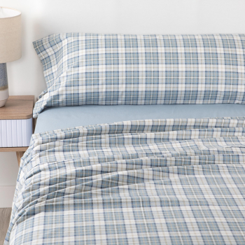 Juego de Sábanas de Algodón 3 Piezas Cama 105 cm TEX HOME Scott Cuadros
