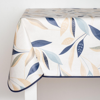 Mantel Hule Ribeteado 140x200 cm Azul