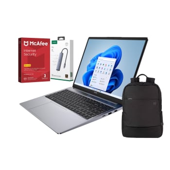 Ordenador Portátil Tecno K16 SDA, Ryzen 7 5800U, 16GB, 1TB SSD, FHD, 16" - 40,64 cm, W11 con Antivirus, Mochila y Hub 5 en 1