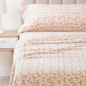 Juego de Sábanas 3 Piezas Cama 90 cm TEX HOME Coralina Beige