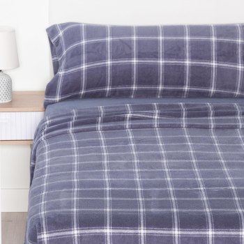 Juego de Sábanas 3 Piezas Coralina Cama 90 cm TEX HOME Azul