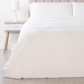 Funda Nórdica de Algodón 3 Piezas Cama 160 cm TEX HOME Sofia Blanco