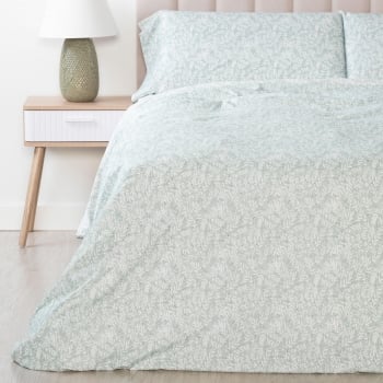 Funda Nordica 3 Piezas Cama 150 cm TEX BASIC Micropansy Verde