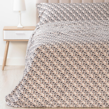 Funda Nordica 2 Piezas Cama 90 cm TEX BASIC Microcubic Beige