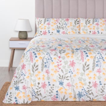 Funda Nórdica 3 Piezas de Algodón Cama 135 cm TEX HOME Elalie Blanco