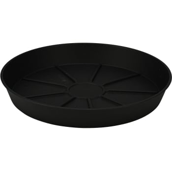 Plato Maceta Campana de Plástico 24 cm, Antracita