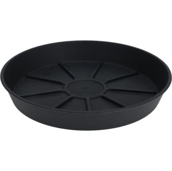 Plato Maceta de Plástico 18 cm, Antracita