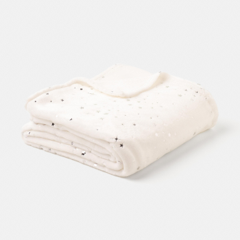 Manta Decorativa Infantil 130x170 cm TEX HOME Blanco
