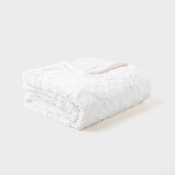 Manta Decorativa Rabbit 130x170 cm TEX HOME Blanco