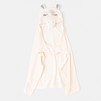 Manta Poncho Infantil 70x90 cm TEX HOME Blanco