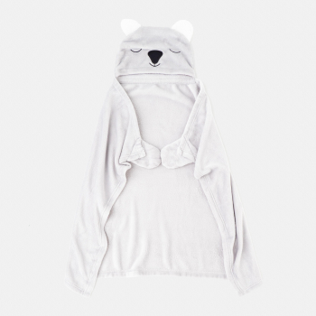 Manta Poncho Infantil 70x95 cm TEX HOME Gris