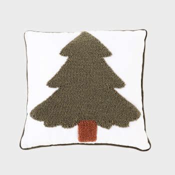Cojín Decorativo 40x40 cm TEX HOME Blanco