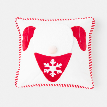 Cojín Decorativo 40x40cm TEX HOME Navidad Blanco