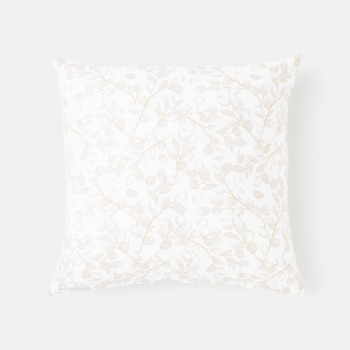 Cojín Decorativo de Algodón 45x45 cm TEX HOME Lunaria Blanco