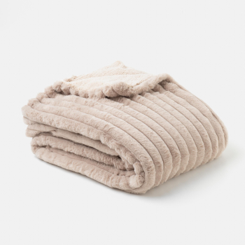 Manta Decorativa 130x170cm TEX HOME Beige