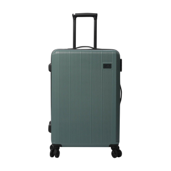 Maleta Mediana Trolley Rígida 68,2x46,5x26 cm, Cerradura Diales, Totto Sko, Verde