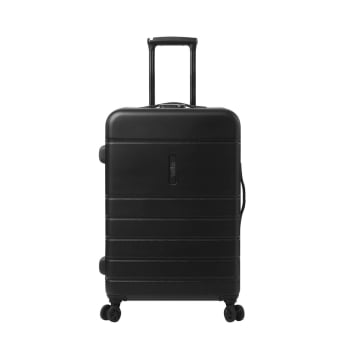 Maleta Mediana Trolley Rígida 68,8x46,5x26 cm, 8 ruedas, Candado TSA, Totto Prop, Negro
