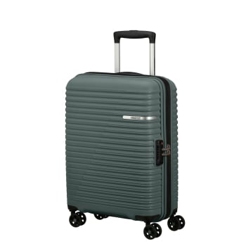 Maleta de Cabina Trolley Rígida 55x40x20 cm, 4 ruedas, Candado TSA, American Tourister Liftoff, Capacidad 33,5 L, Verde