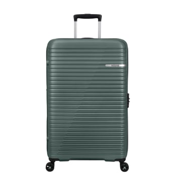 Maleta Grande Trolley Rígida 79x49x33 cm, 4 ruedas, Candado TSA, American Tourister Liftoff, Capacidad 95,5 L, Verde