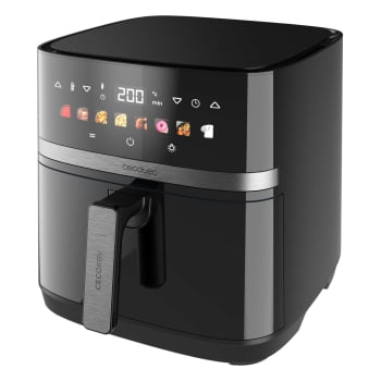 Freidora de Aire sin Aceite más Grill Cecotec Cecofry Duoheat 8000, 2200 W, 8 L - Negro