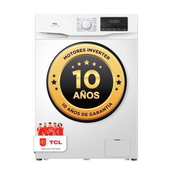 Lavadora TCL FF0814WA1ES, 8 kg, Carga Frontal, 1400 rpm, Clase A - Blanco