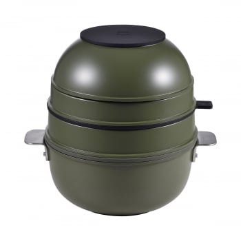 Batería de Cocina MASTERPRO Share & Play, Aluminio Fundido, 10 Piezas, Aptas Inducción, Verde