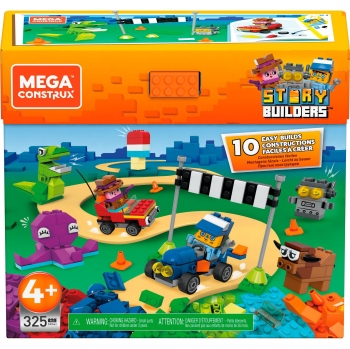 Mega Construx - Caja con 325 piezas Ultimate Story Builder, bloques de construcción