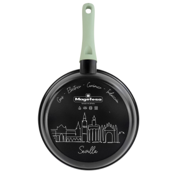 Sartén MAGEFESA City, Antiadherente, de Acero, Apto Inducción, 24 cm, Libre de PFOA
