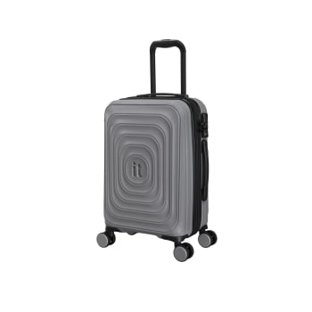 Maleta de Cabina Trolley Rígida 54x36x24 cm, 8 ruedas, Candado TSA, It Inmersing, Expandible, Gris