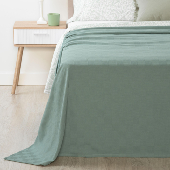 Colchas de Algodón Multiusos Cama 90 cm TEX HOME Verde
