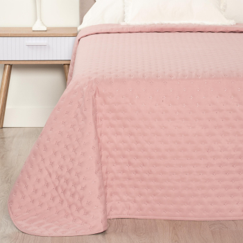 Colcha de Microfibra para Cama 90 cm hasta 105 cm TUOMI HOMEWEAR Rosa 