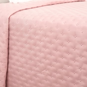 Colcha Microfibra Lisa Cama 135 cm TUOMI HOMEWEAR Rosa