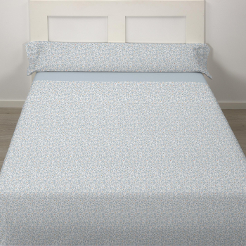 Juego de Sábanas 3 Pieza Estampado Cama 90 cm DREAM COLLECTION Telma Azul