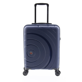 Maleta de Cabina Trolley Rígida 55x40x20 cm, 4 Ruedas, Candado TSA , John Travel Orbit, Capacidad 34 L, Azul