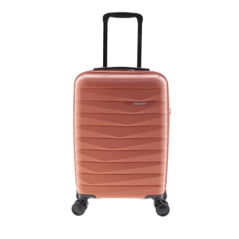 Maleta Grande Trolley Rígida 77x49x30 cm, 4 Ruedas, Candado TSA, John Travel Splash, Capacidad 105 L, Naranja