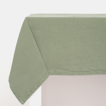 Mantel de Algodón Liso 150x150 cm CASAMODA Verde