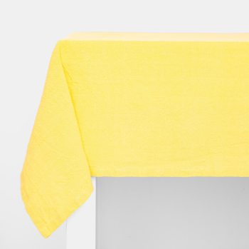 Mantel de Algodón Liso 150x150 cm CASAMODA Amarillo