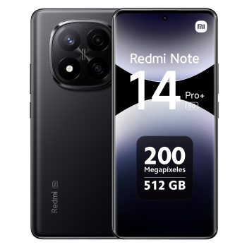Móvil Xiaomi Redmi Note 14 Pro+ 5G 512GB + 12GB RAM – Negro