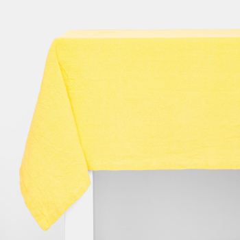 Mantel de Algodón Liso 150x250 cm CASAMODA Amarillo