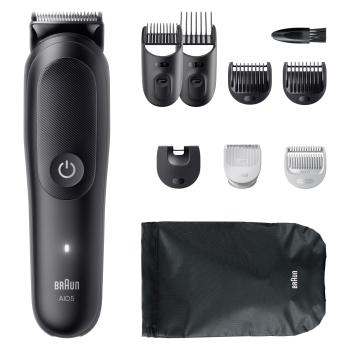 Multigroon Braun MGK5540, Uso en Seco y Mojado, 7 Peines, 