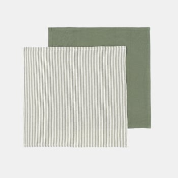 Pack 2 Servilletas de Algodón 45x45 cm CASAMODA Verde